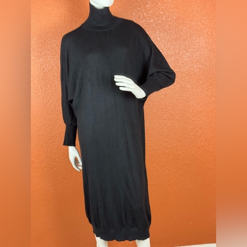 Satuun Elegant Black Long Sweater Dress Size XL. C15